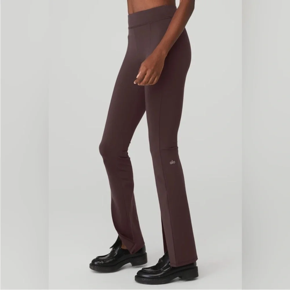 ALO Yoga | Airbrush High-Waist Flutter Legging in Brown Size Medium